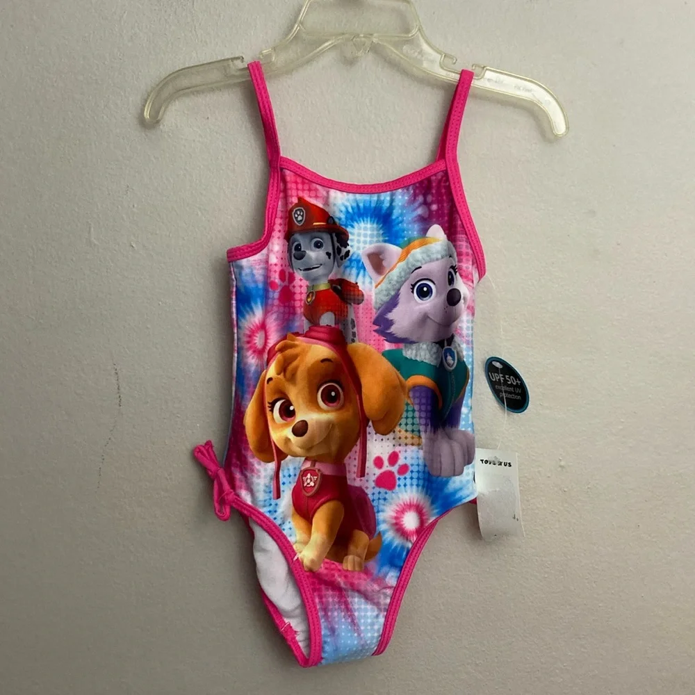 7-7 Girls paw patrol Swimsuit NWT 3t